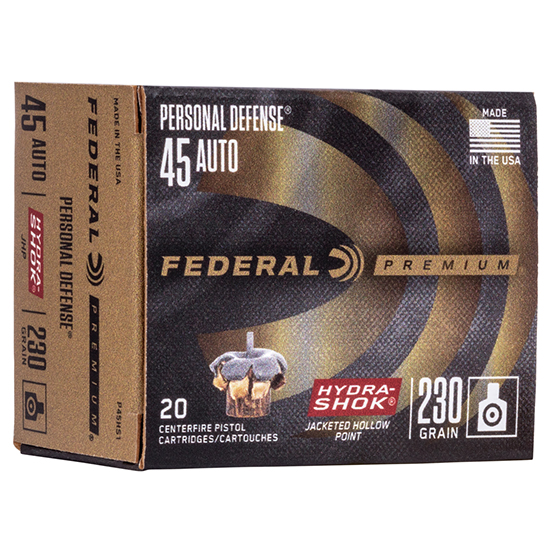 FED PREMIUM 45ACP 230GR HYDRA-SHOK JHP 20/25 - Sale